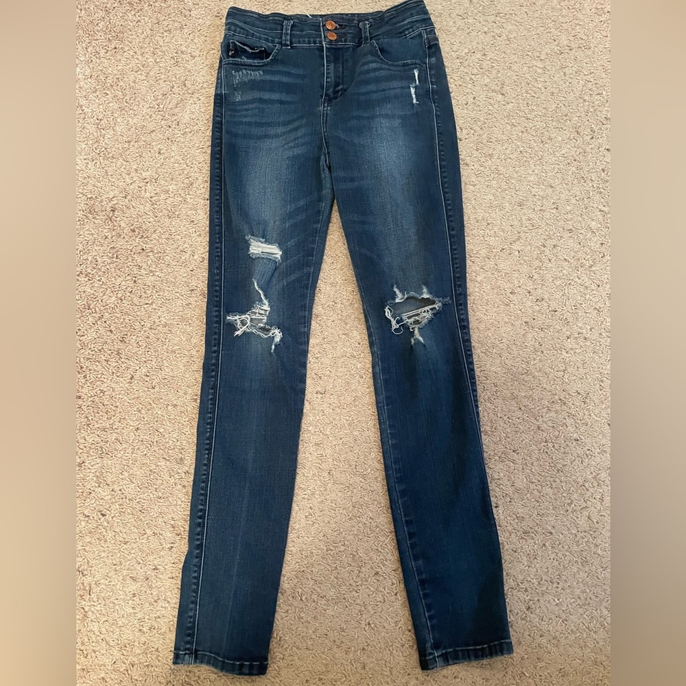 KanCan Brand Ripped Skinny Jeans Misses Size 7/27